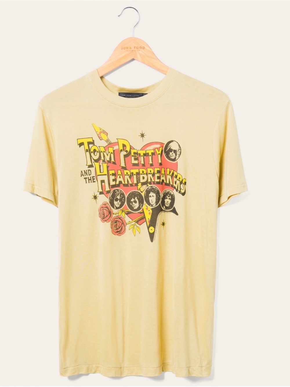 Junk Food Tom Petty And The Heartbreakers Retro Vintage Tissue Tee Size Medium